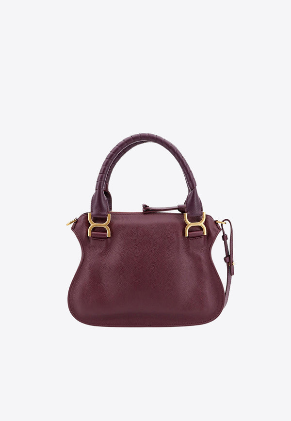 Chloé Small Marcie Leather Shoulder Bag Purple C22AS628I31_55U