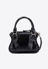 Chloé Marcie Patent Leather Shoulder Bag Black C24AS628N90_001