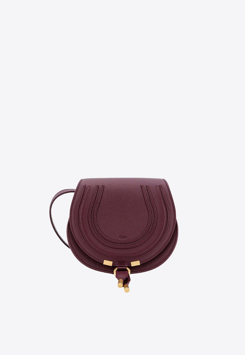 Chloé Small Marcie Leather Crossbody Bag Purple C22AS680I31_55U