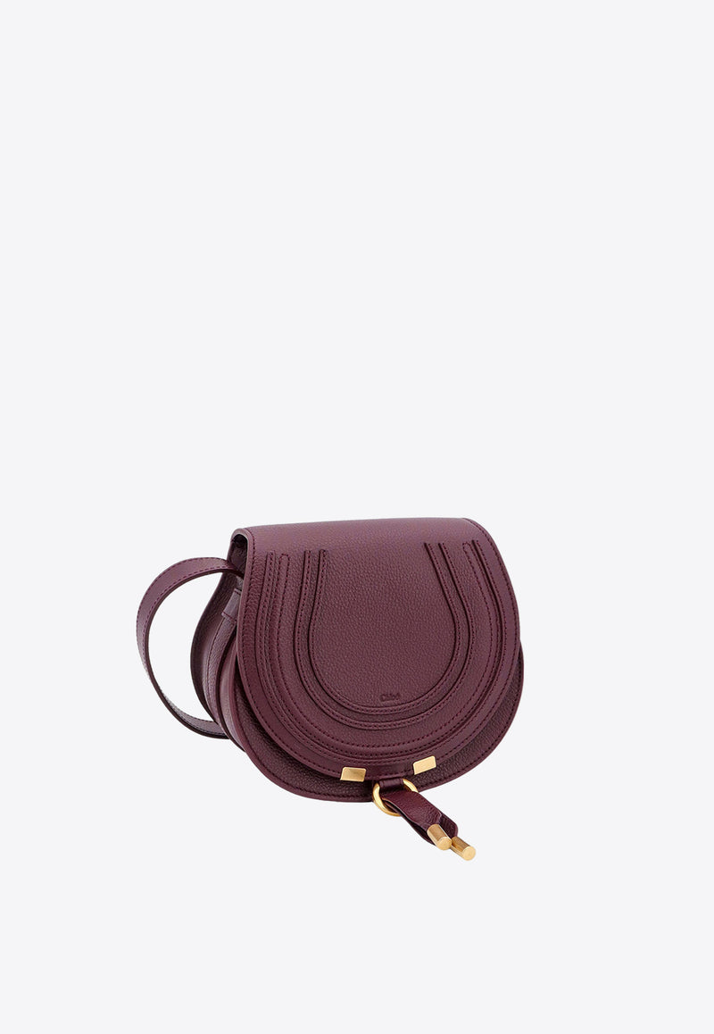 Chloé Small Marcie Leather Crossbody Bag Purple C22AS680I31_55U