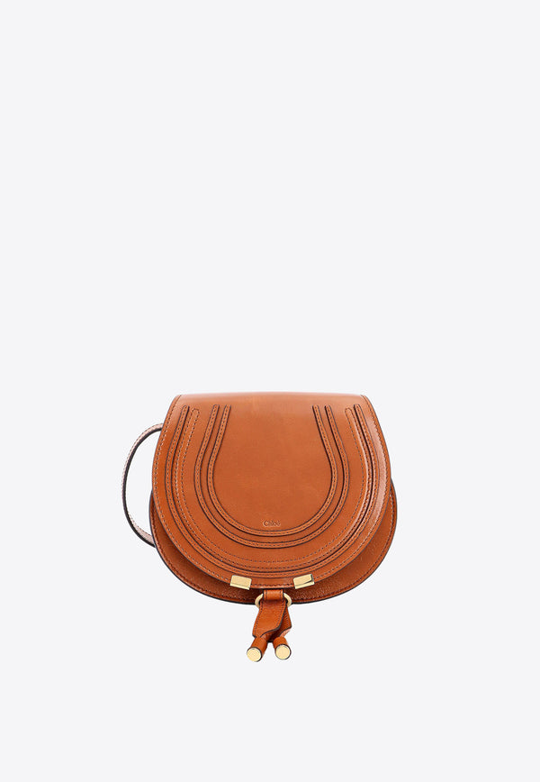 Chloé Marcie Leather Crossbody Bag Brown C24AS680N57_26M