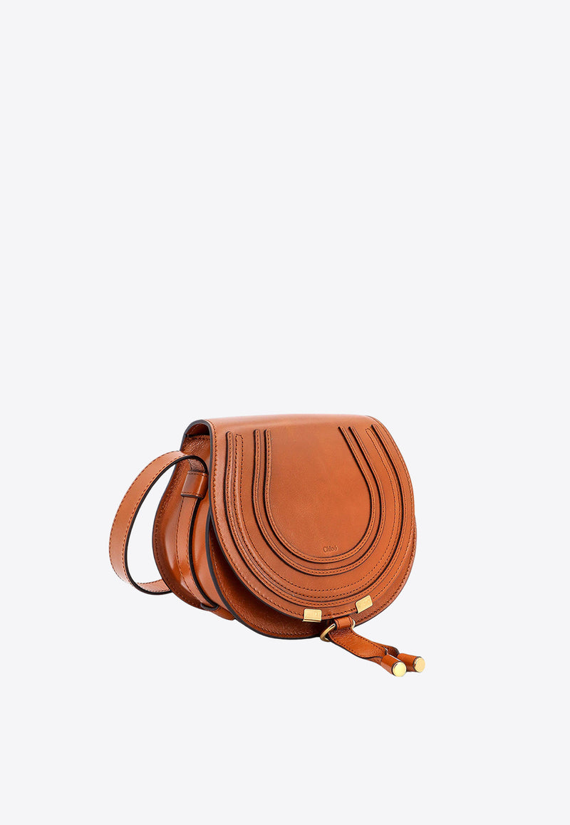 Chloé Marcie Leather Crossbody Bag Brown C24AS680N57_26M