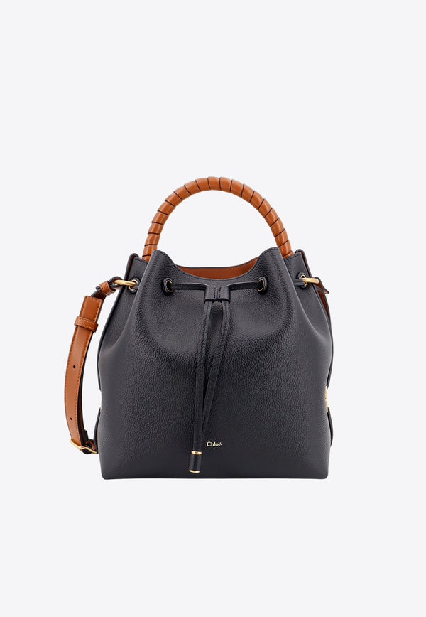 Chloé Marcie Leather Bucket Bag Brown C23AS606I31_001