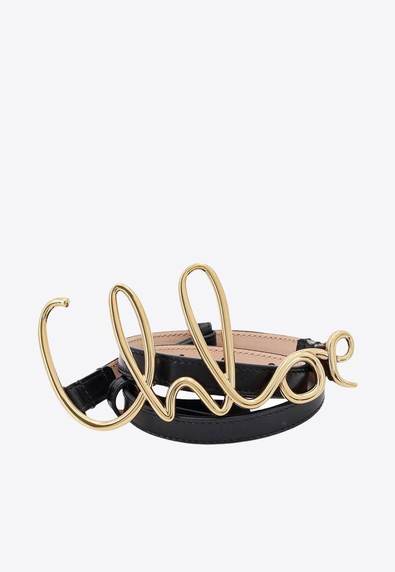 Chloé Small Chloé Iconic Belt Black C24AC066SFB_001