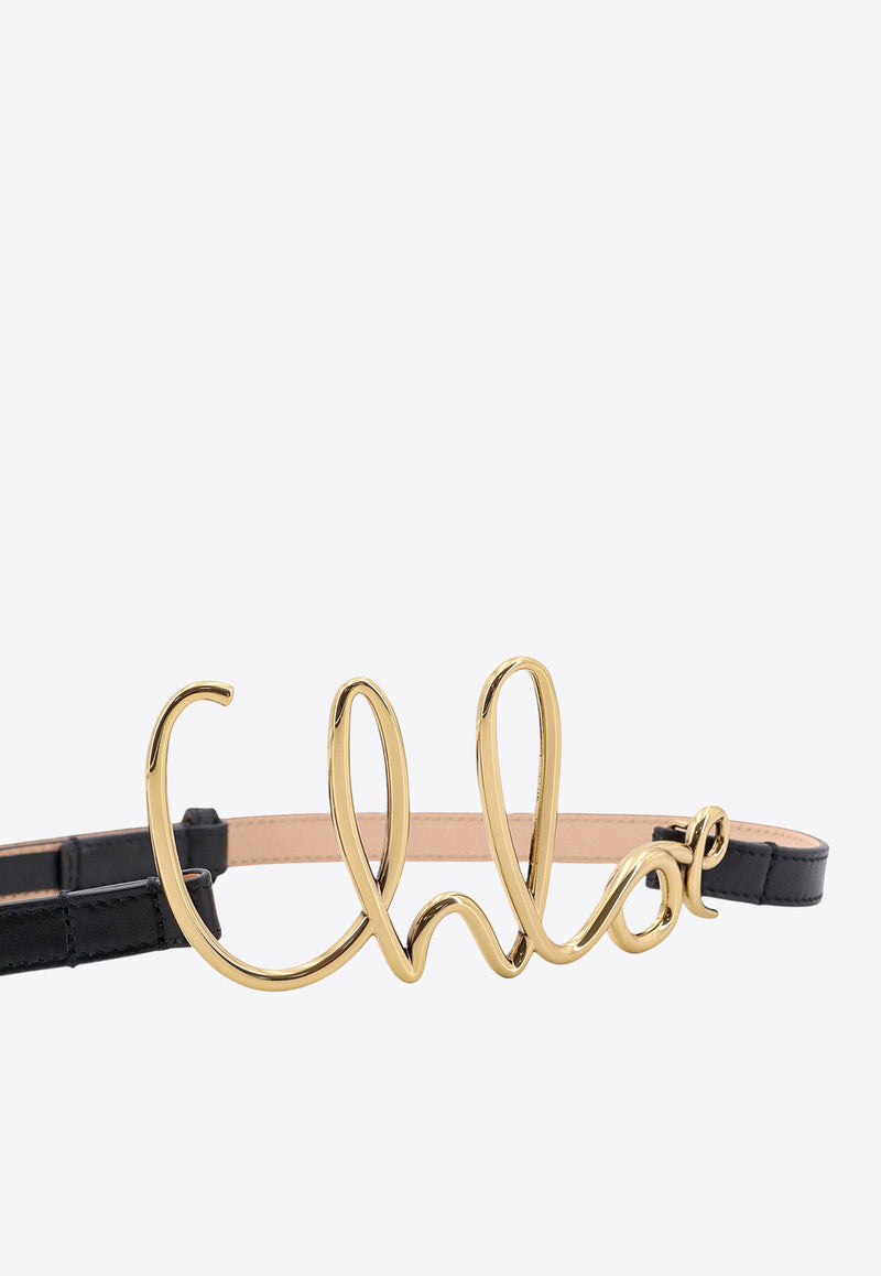 Chloé Small Chloé Iconic Belt Black C24AC066SFB_001