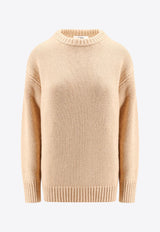 Chloé Oversized Cashmere-Blend Sweater Beige C24AMP48520_6H2