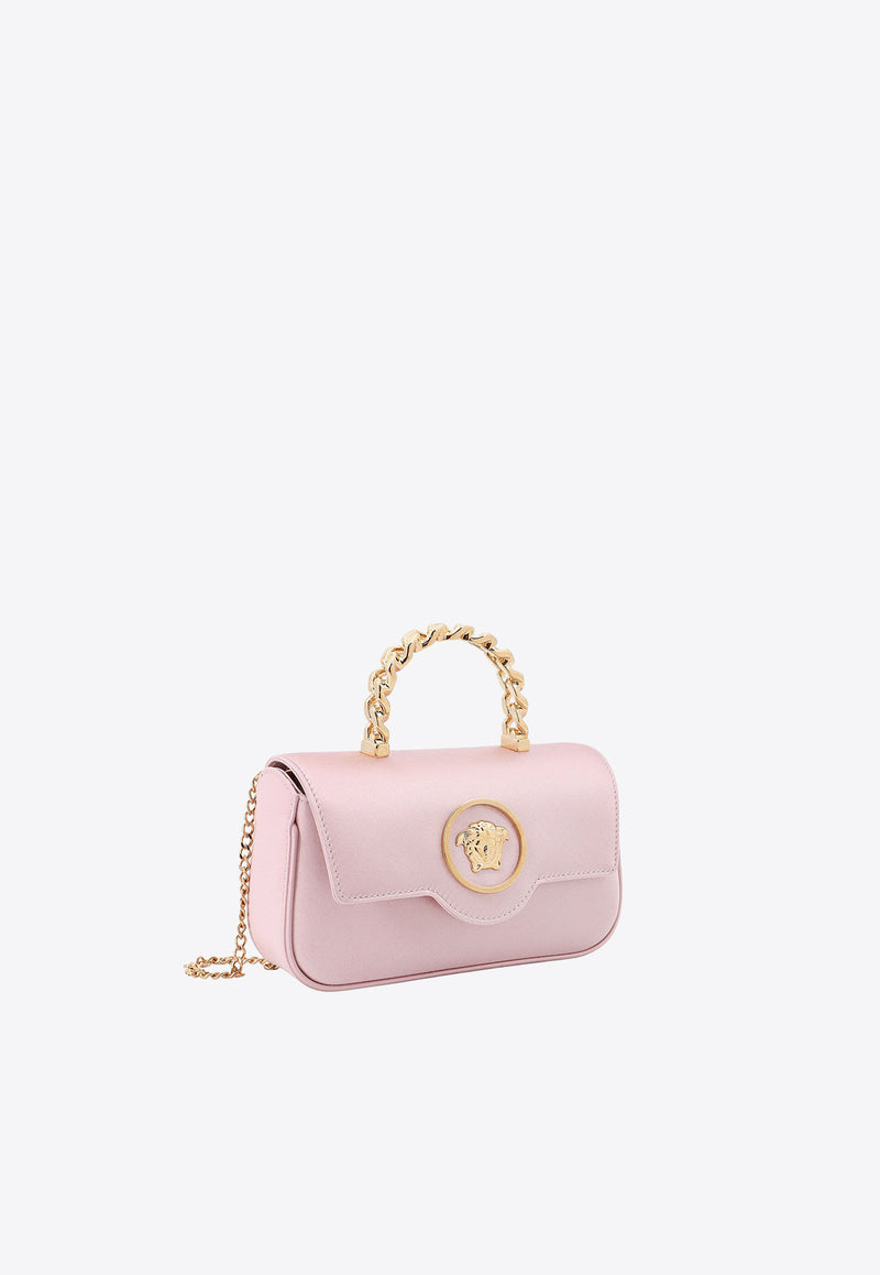 Versace La Medusa Satin Top Handle Bag Pink 10134391A11479_1PT2V