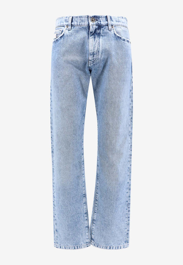 Versace Basic Straight-Leg Jeans Blue 10161091A11283_1D380