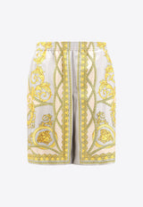 Versace Barocco Print Bermuda Shorts Multicolor 10024761A11391_5E350