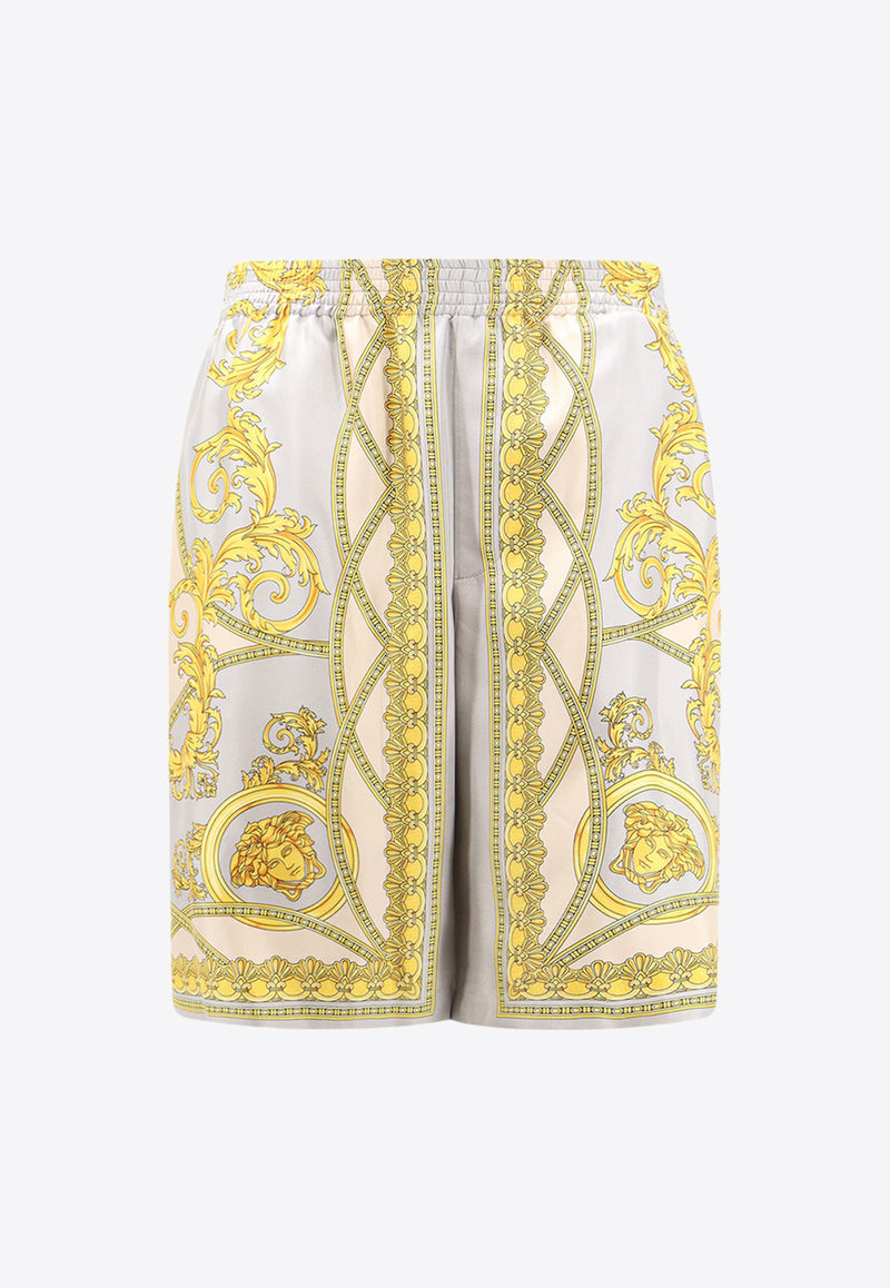 Versace Barocco Print Bermuda Shorts Multicolor 10024761A11391_5E350