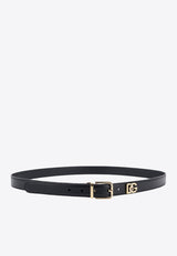 Dolce & Gabbana DG Logo Leather Belt Black BE1351AQ420_80999