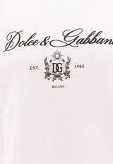 Dolce & Gabbana Logo Lettering Print T-shirt White F8V12ZGDCNW_W0800