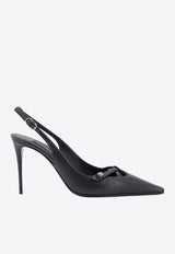 Dolce & Gabbana 90 Leather Slingback Pumps Black CG0823A1953_80999