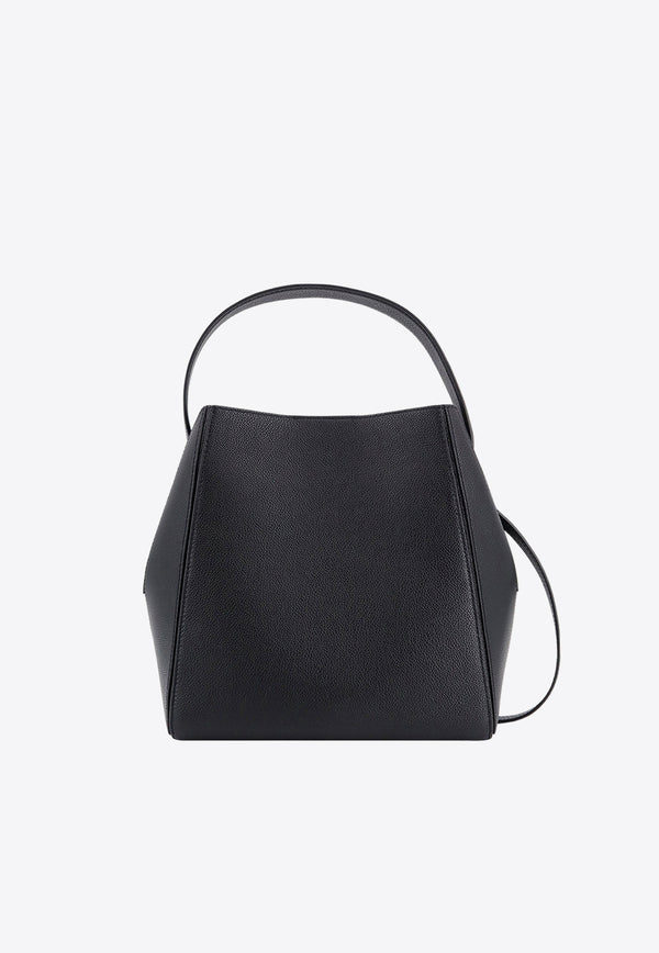 Tory Burch McGraw Pebbled Leather Bucket Bag Black 158499_001