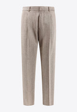 Loro Piana Anden Wool Tailored Pants Beige FAO4578_FSY9