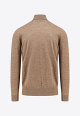 Loro Piana Turtleneck Wool Knit Sweater Brown FAL3612_H0BF