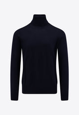 Loro Piana Turtleneck Wool Sweater Navy FAL3612_WA31