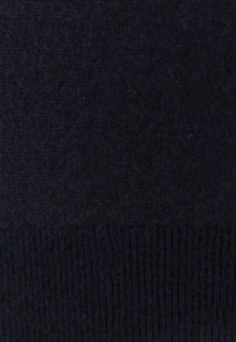 Loro Piana Camino Cashmere-Blend Sweater Blue FAO2828_W000