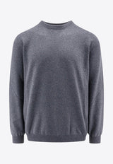 Loro Piana Cashmere Crewneck Sweater Blue FAO4222_W18K