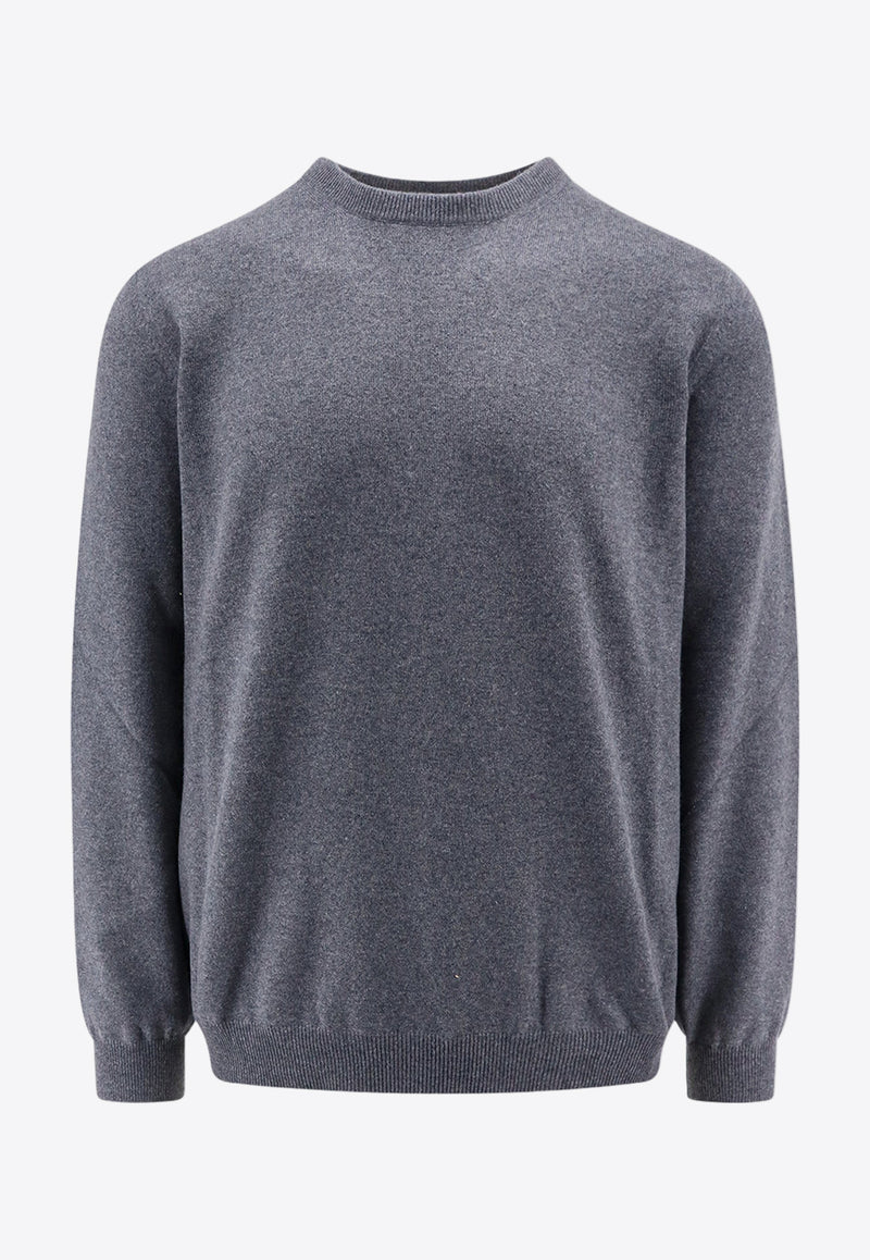 Loro Piana Cashmere Crewneck Sweater Blue FAO4222_W18K