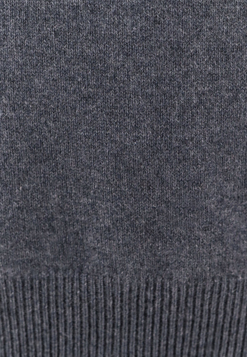 Loro Piana Cashmere Crewneck Sweater Blue FAO4222_W18K