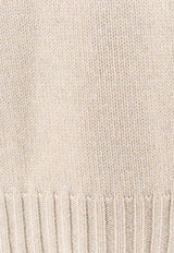 Loro Piana Cervatto Knitted Cashmere Sweater Beige FAO5746_B4K1