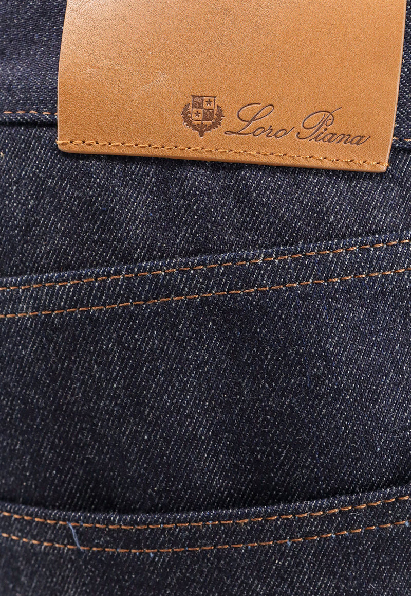 Loro Piana Basic Straight-Leg Jeans Blue FAO7193_W0ZP