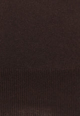 Loro Piana Cashmere Knit Turtleneck Sweater Brown FAF9161_H0QL