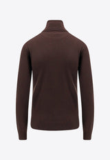 Loro Piana Neo Piuma Turtleneck Cashmere Sweater Brown FAM9382_H0QL