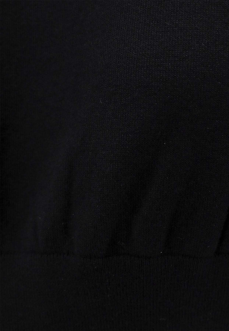 Loro Piana Neo Piuma Cashmere Turtleneck Sweater Black FAM9382_8000