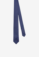 Patterned Silk Tie Salvatore Ferragamo 350994774151_NAVY