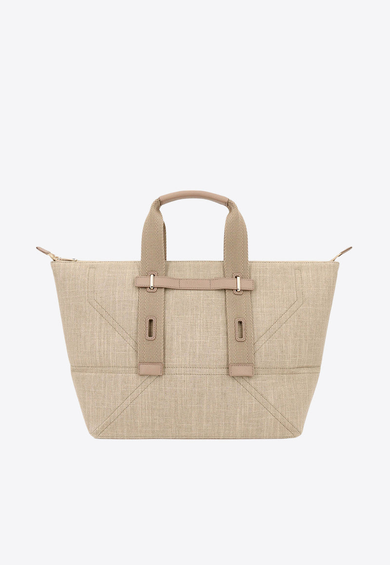 Furla Giove Canvas Tote Bag Beige WB01198BX3015_NATURALE