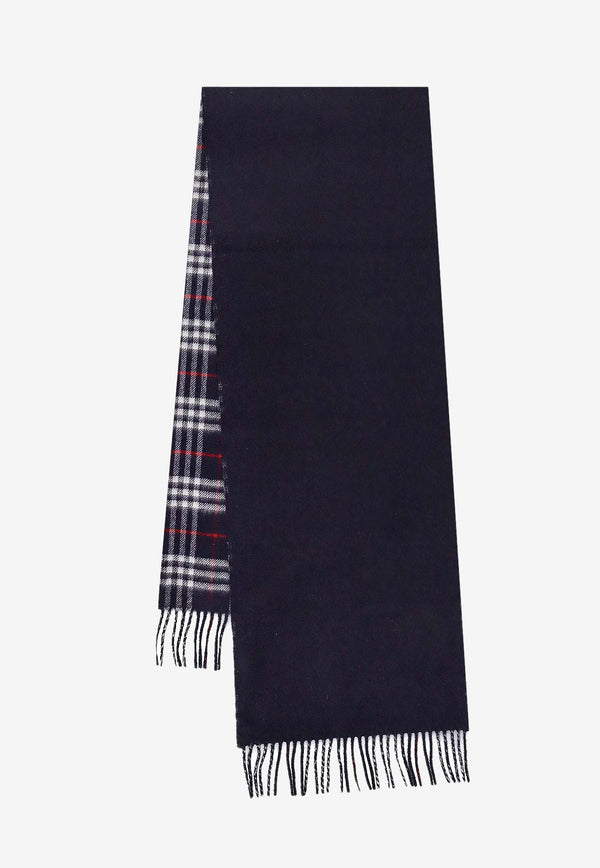Burberry Vintage Checked Cashmere Scarf Blue 8073764_A1222