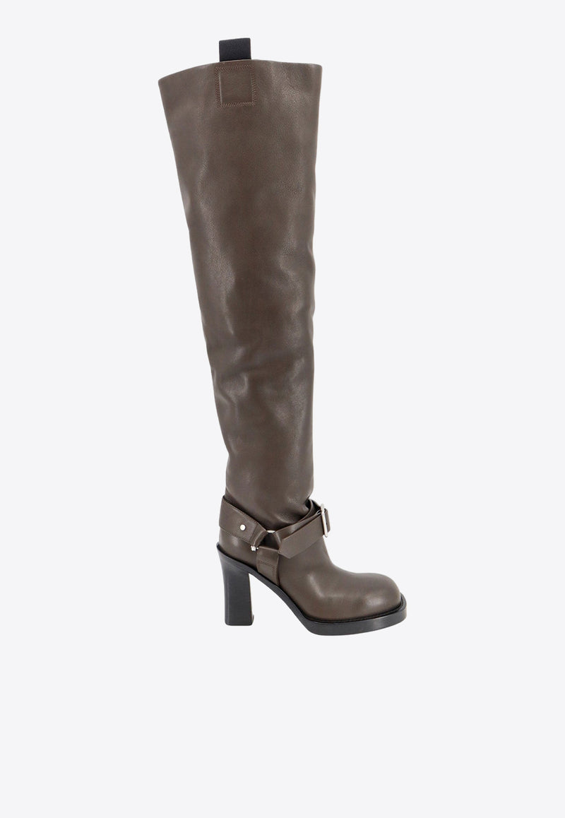 Burberry 85 Soft Stirrup Over-the-Knee Boots Brown 8092027_C1170