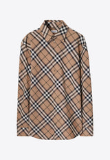 Burberry Vintage Check Long-Sleeved Shirt Beige 8093314_C1202