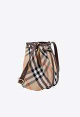 Burberry Vintage Check Canvas Bucket Bag Beige 8093804_B9368