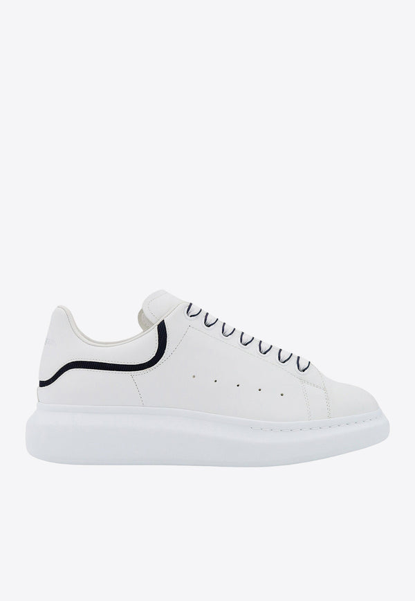 Alexander McQueen Oversized Leather Low-Top Sneakers White 794506WIEEW_9095