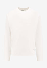 Bottega Veneta Logo Patch Long-Sleeved T-shirt White 796161V4DE0_9071