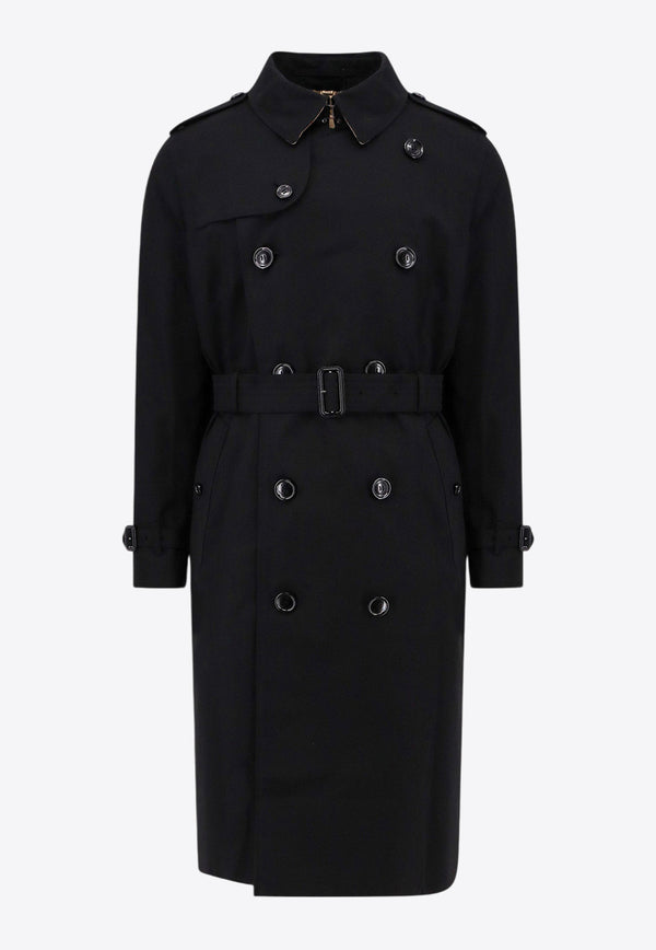 Burberry Double-Breasted Kensington Heritage Trench Coat Black 8079384_A1189