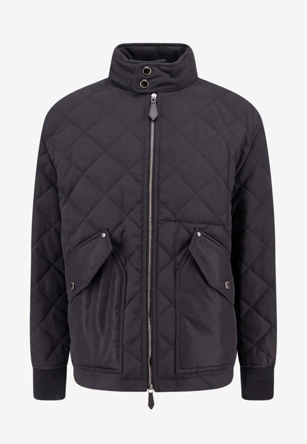 Burberry Quilted Nylon Bomber Jacket Black 8096449_A1189