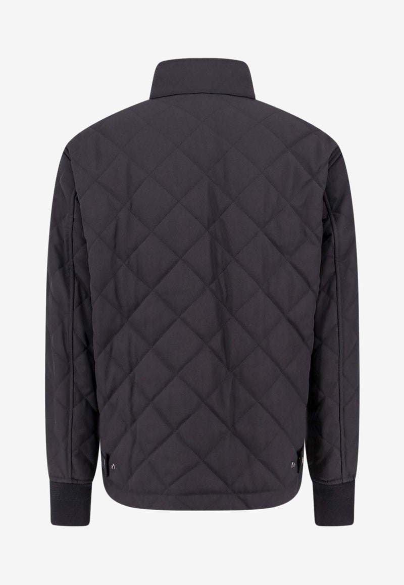 Burberry Quilted Nylon Bomber Jacket Black 8096449_A1189