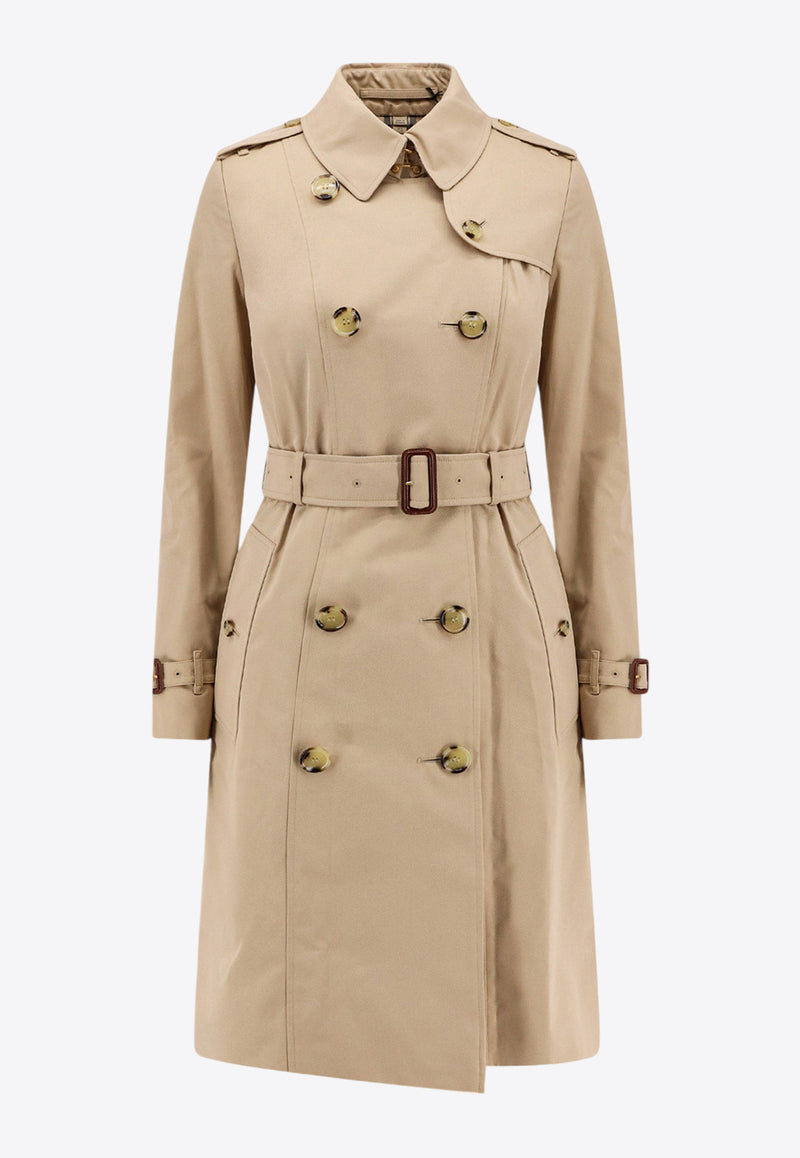 Burberry Double-Breasted Chelsea Heritage Trench Coat Beige 8079407_A1366