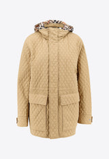 Burberry Quilted Zip-Up Jacket Beige 8093877_B8626