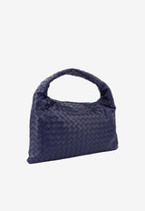 Bottega Veneta Small Hop Intrecciato Leather Shoulder Bag Blue 796262V3IV1_4527