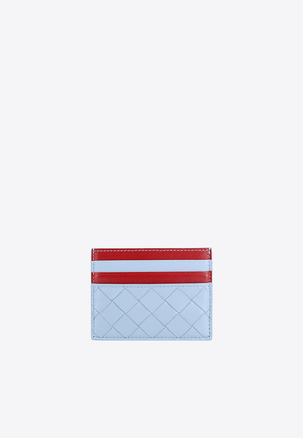 Bottega Veneta Intrecciato Nappa Leather Bi-Color Cardholder Ice 742325VCPPE_1745