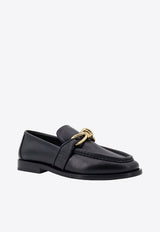 Bottega Veneta Astaire Knot-Detailed Leather Loafers Black 796697V4R30_1000