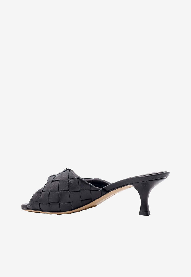 Bottega Veneta Blink 50 Intrecciato Leather Mules Black 796464V2ED0_1000