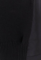 Sacai Short-Sleeved Paneled Mini Dress Black 2407520_001