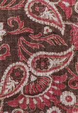 Brunello Cucinelli Paisley Print Linen and Silk Pocket Scarf Multicolor MR8690091_CBC73