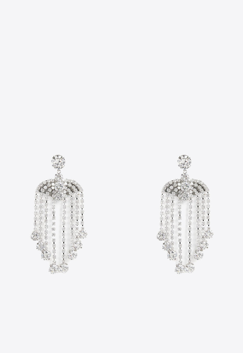 Self-Portrait Crystal Chandelier Drop Earrings Silver AW24613SL_SILVER